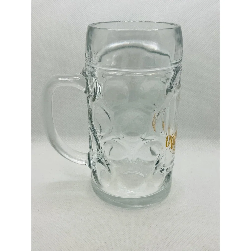 Samuel Sam Adams Oktoberfest Beer Mug Dimpled Stein - 0.5L Raise the Stein Glass